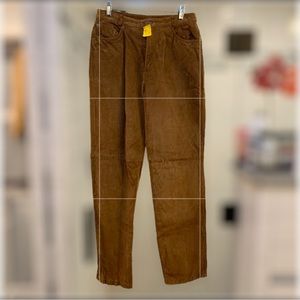 Chadwicks Brown Suede High Rise Pants with Satin Lining Sz. 10